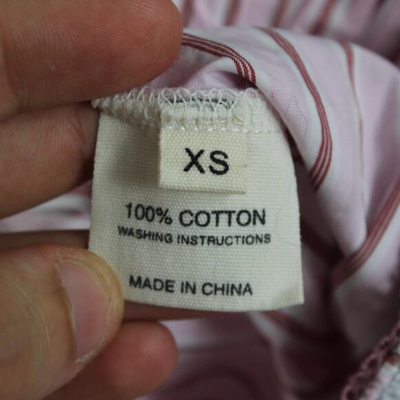 Parke Pants Women Extra Small Boxer Wide Leg Stripe Pink Pajama Minimalist Comfy - Picture 12 of 14